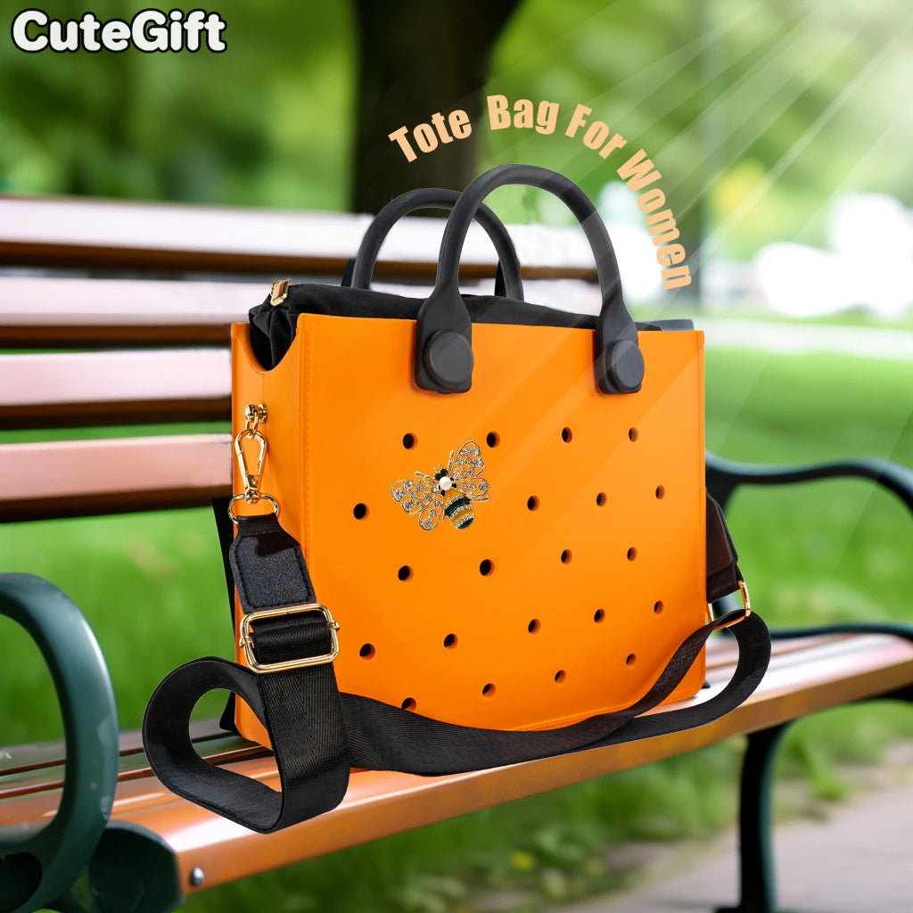 EVA Shoulder Tote Bag Waterproof For Women Beach Storage - Smarsty