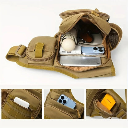 Camping Climbing Bag Chest Pouch For Men Cycling Hiking Travel Outdoor Sport Tactical Crossbody Molle Fishing Waist Fanny Pack
