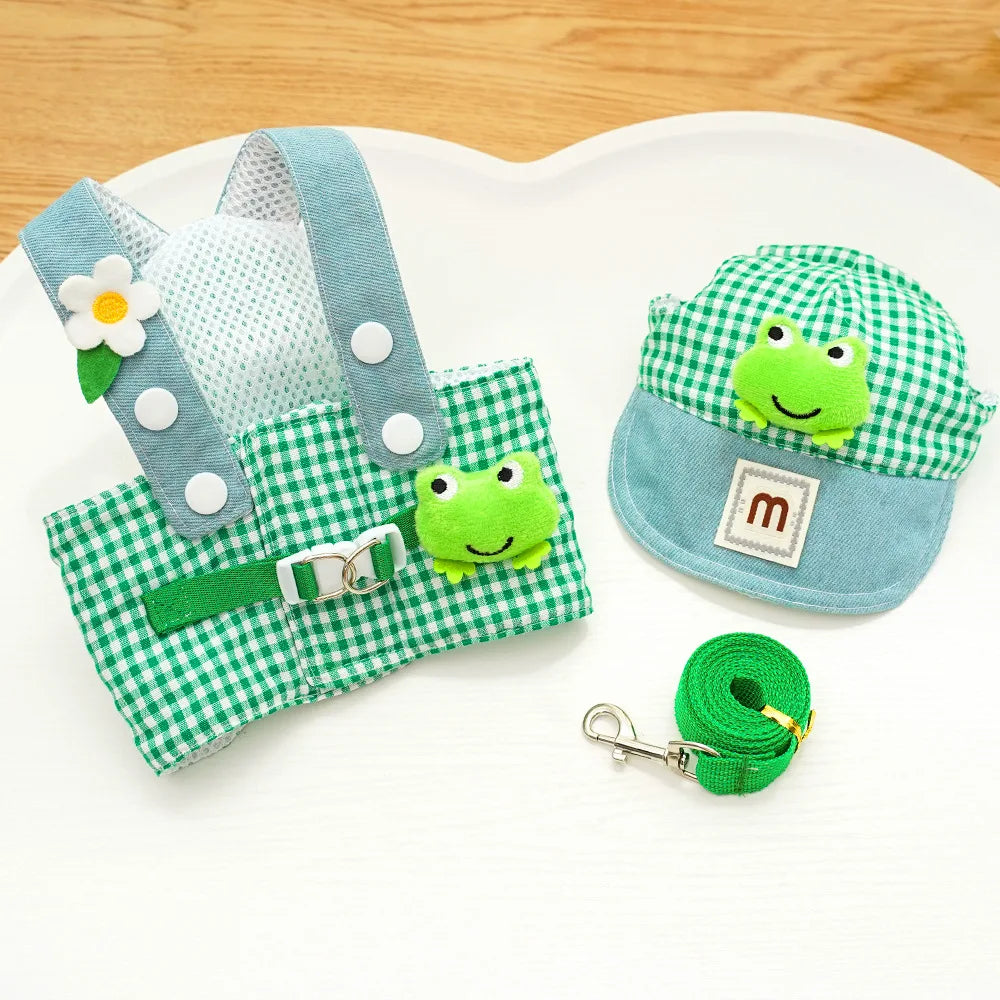 Duck Frog Pet Harness Set for Cats and Puppies - Smarsty