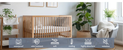 Waterproof Crib Mattress Protector for Ultimate Comfort - Smarsty