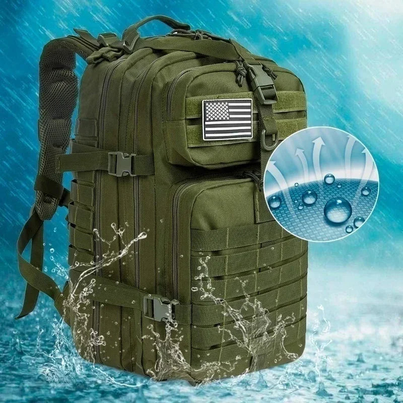 30L/50L 1000D Nylon Waterproof Trekking Fishing Hunting Bag Backpack Outdoor Rucksacks Tactical Sports Camping Hiking - Smarsty