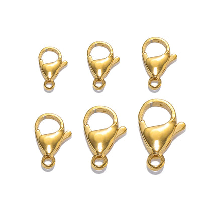 18K Gold Stainless Steel Lobster Clasps for Jewelry Making - Smarsty