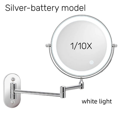 Wall Mounted Makeup Mirror with 10x Magnification - Smarsty