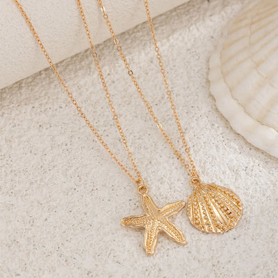 Charming Double Layer Sea Starfish Belly Chain Jewelry - Smarsty