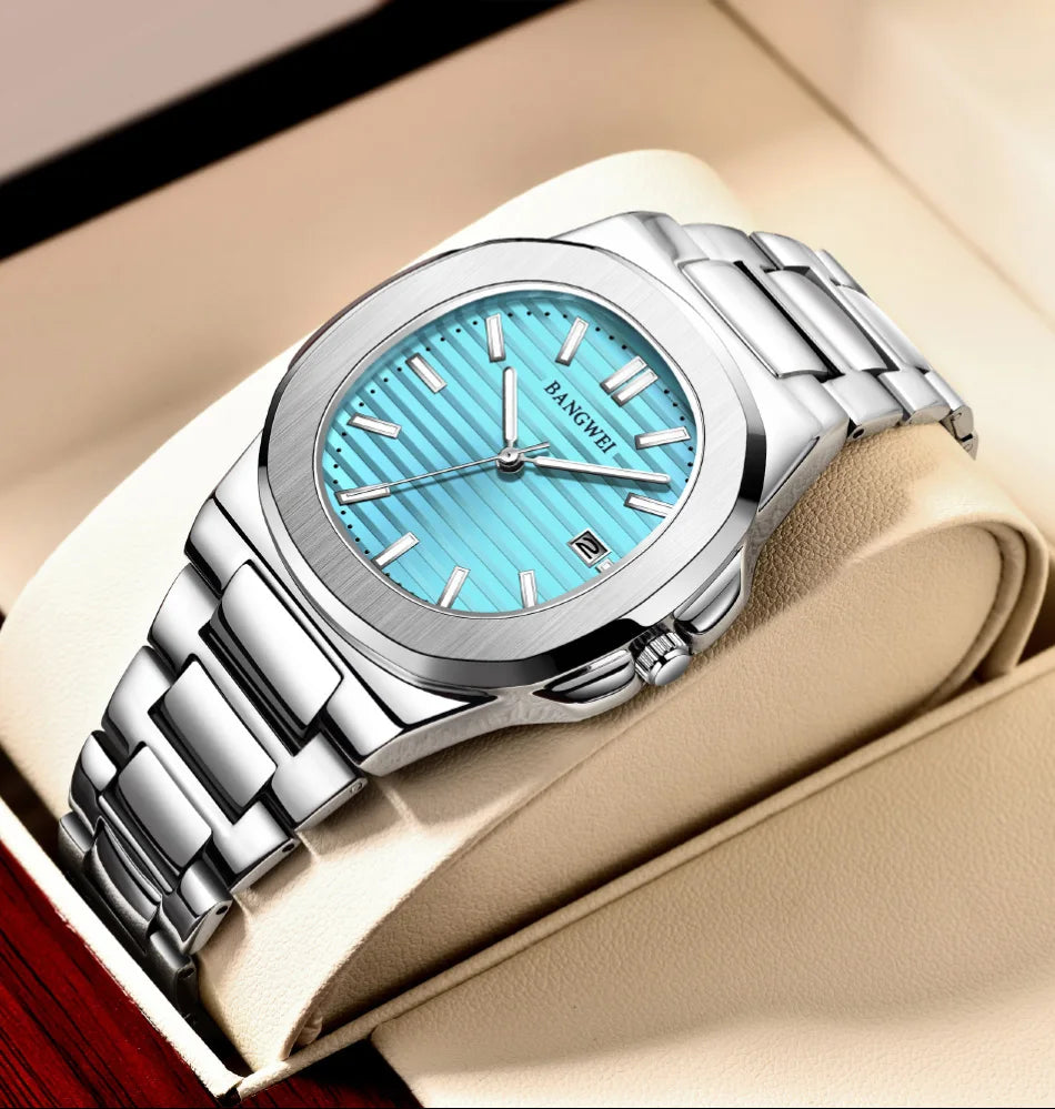 Luxury Waterproof Men's Quartz Watch with Automatic Date - Smarsty
