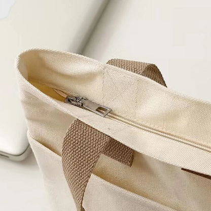 Women Canvas Tote Bag Large Capacity Reusable Shopping Bag - Smarsty