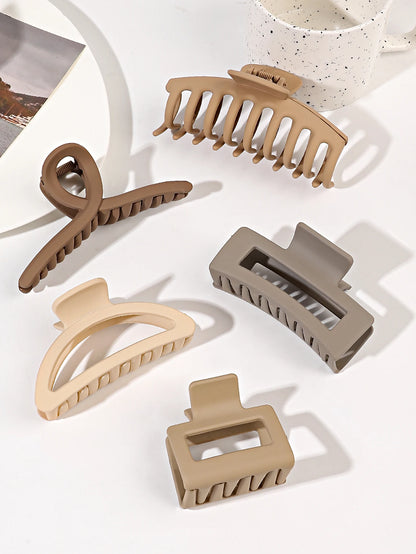 Mixed Color Hair Claw Clips Strong Hold For Curly Hair - Smarsty
