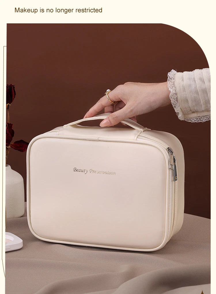 New Women's Cosmetic Bag Portable Storage Bag Large Capacity Luxury Makeup Bag Travel Organizer Essentials Toiletry Bags - Smarsty