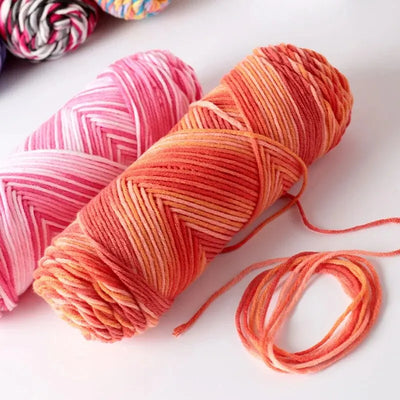 Colorful Dyed Milk Cotton Baby Sweater Yarn for DIY Projects - Smarsty
