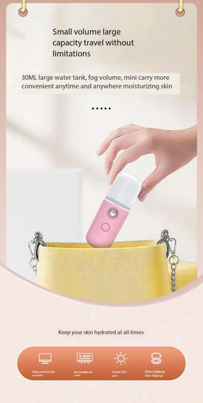 White Hydration Meter Nano Spray for Accurate Face Hydration - Smarsty