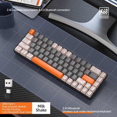 Wireless 60 Percent Mechanical Keyboard Bluetooth Hot Swap - Smarsty