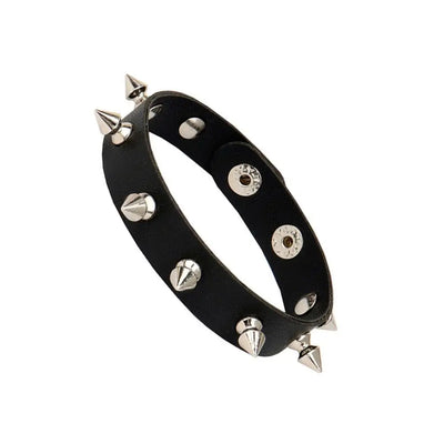 Punk Dark PU Chain Bracelet Multi Layered Fashion Jewelry - Smarsty