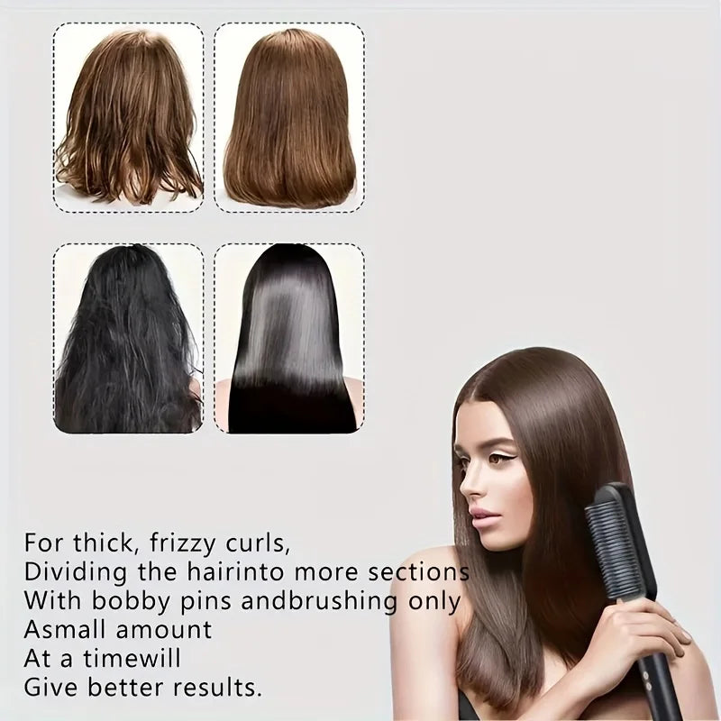 2-in-1 Electric Hair Straightener and Curler Tool - Smarsty