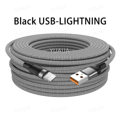 USB TYPE C Fast Charge Cable Android Micro USB line USB to LIGHTNING Extend Charging Cable for iPhone 14 Xiaomi OnePlus Samsung - Smarsty