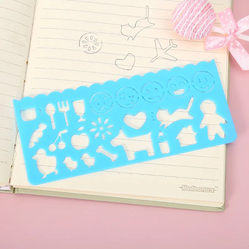 Geometry Spirograph Drawing Stencils Set Painting Template Art Crafts Creative Kids Educational Toy Variety of Flowers Ruler by Smarsty