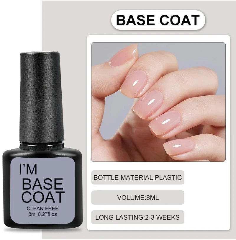 LNWPYH 26 Color Gel Nail Polish Set with Base and Top Coat - Smarsty