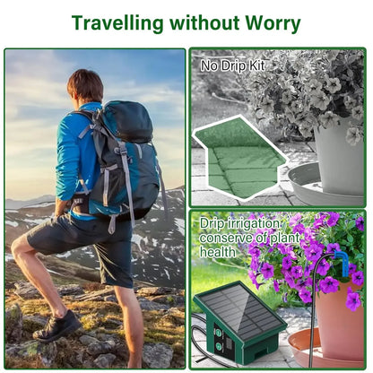 Solar Powered Automatic Drip Irrigation System for Gardens - Smarsty