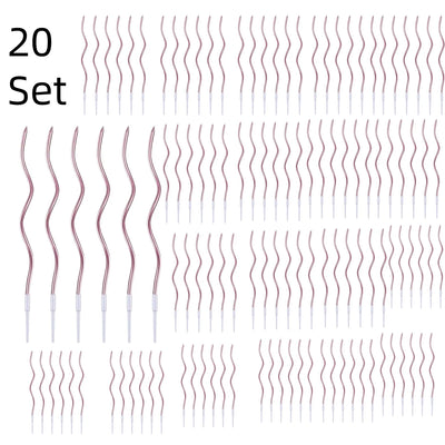 6/12/48pcs/1case Birthday Candles Spiral Cake Candles  Long Thin Cake Candles For Wedding Party And Cake Decoration - Smarsty