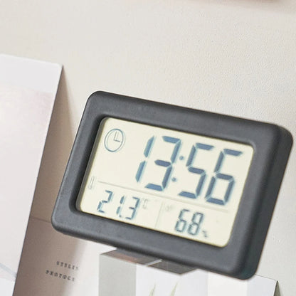 Portable Slim LED Alarm Clock with Temperature and Humidity Display - Smarsty
