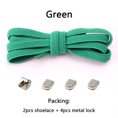 No Tie Elastic Shoe Laces One Size Fits All Adult and Kids Shoes Shoelaces for Sneakers Shoelace Tieless Flat Expand Shoestrings - Smarsty
