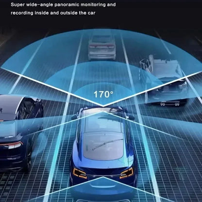 4K Car Dash Cam Featuring GPS And Three Lenses Elite - Smarsty