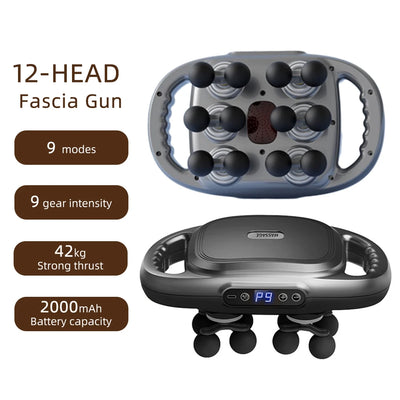 16-Head Fascia Gun High-Frequency Vibration Body Massage Gun Back and Waist Massager Neck Shoulder Massager Muscle masajeador - Smarsty