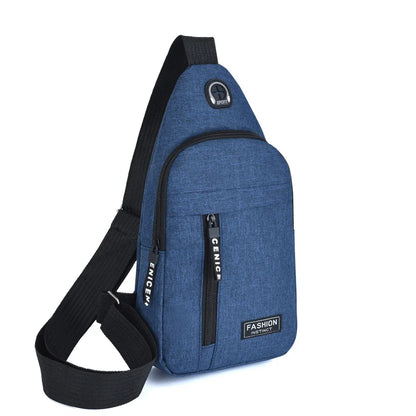Waterproof Oxford Chest Bag For Men Korean Style Messenger - Smarsty