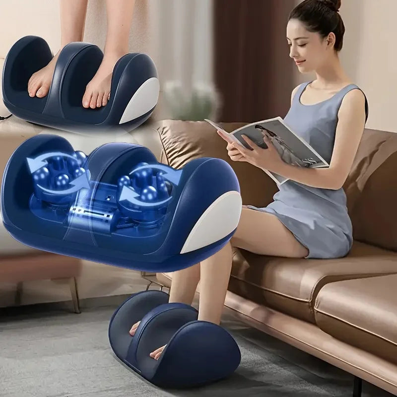 Extra Big Electric Foot Massager with Heat Therapy - Smarsty