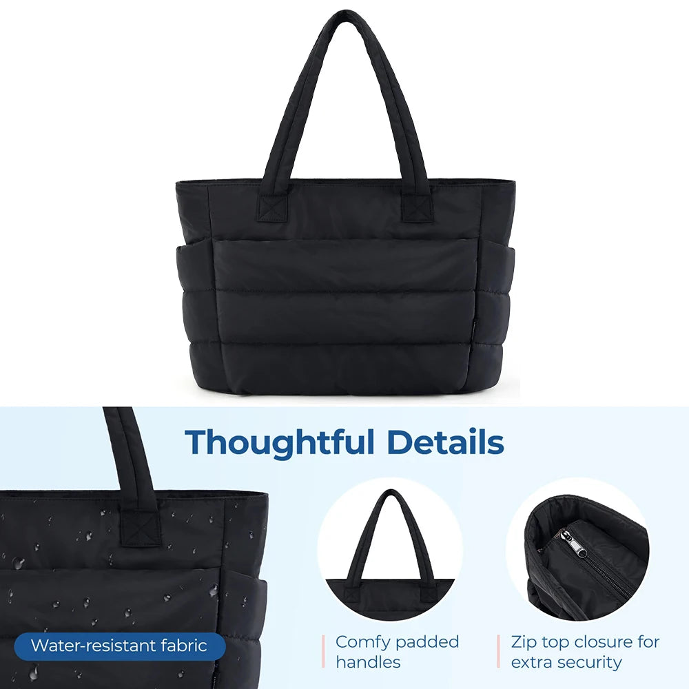 Large Capacity Women Tote Bag Lightweight Fluffy Travel - Smarsty