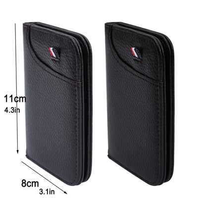 Portable Super Slim Soft Wallet PU Leather Mini Credit Card Wallet Purse Card Holders Men Wallet Thin Small Short Wallets - Smarsty