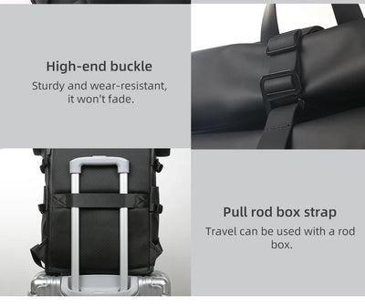 HK Expandable Travel Backpack Men Large Capacity Waterproof 15.6” Laptop Bag Hiking Rucksack Cycling Daypack Bag with USB Port - Smarsty
