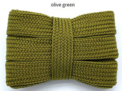 2cm Wider Flat Shoelaces New Casual Sneakers Laces for Shoes Fashion Rope Shoelace 100/120/140/160CM Shoes Accessories 1Pair - Smarsty