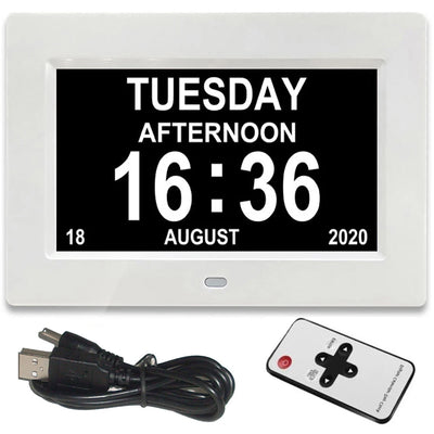 Digital LED Calendar Clock with 12 Alarms and Multi-Language Display - Smarsty