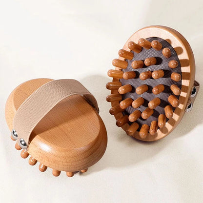 Ergonomic Wooden Body Anti Cellulite Massage Brush - Smarsty