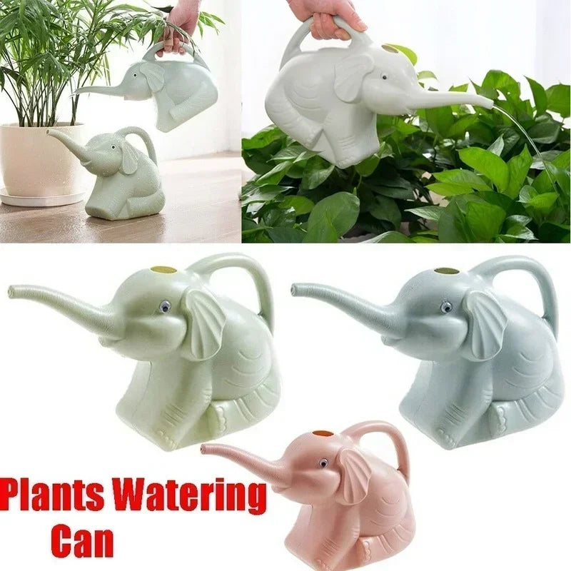 Cute Elephant Shape Watering Can for Kids Gardening - Smarsty