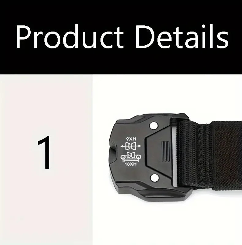 Tactical Waist Belt with Durable Automatic Buckle - Smarsty