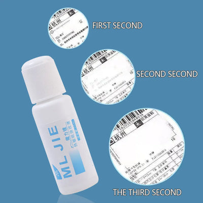 Fast-Drying 50ml Thermal Paper Correction Fluid Eraser Package Parcel Box ID Information Protector Anti Peep Identity Info Guard - Smarsty