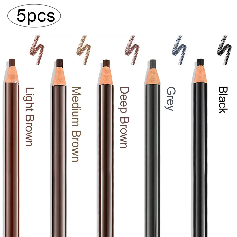 5pcs Waterproof Microblading Eyebrow Pencil Set - Smarsty