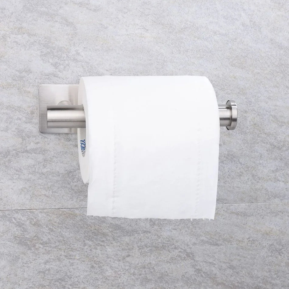Stainless Steel Adhesive Paper Holder for Kitchen and Bathroom - Smarsty