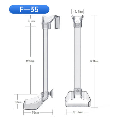 Transparent Acrylic Aquarium Fish Feeder Tube Design - Smarsty