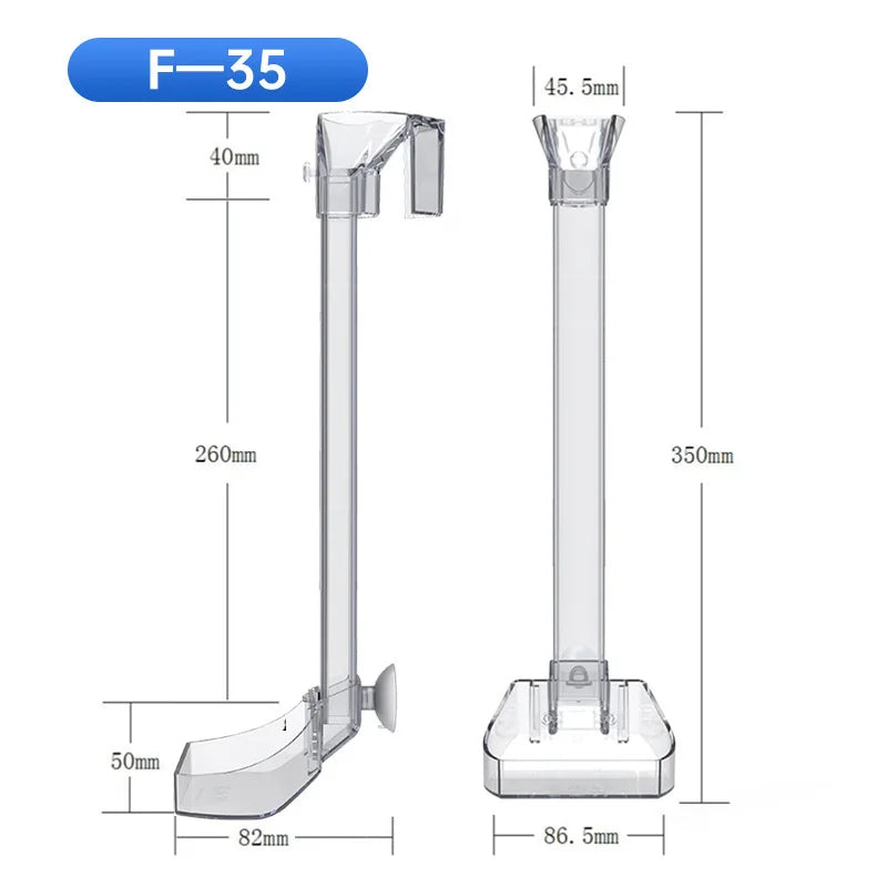 Transparent Acrylic Aquarium Fish Feeder Tube Design - Smarsty