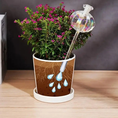 Automatic Cactus Self Watering Planter Cactus Glass Automatic Plant Watering Bulbs Cute Plant Water Feeder Glass Bulbs Indoor
