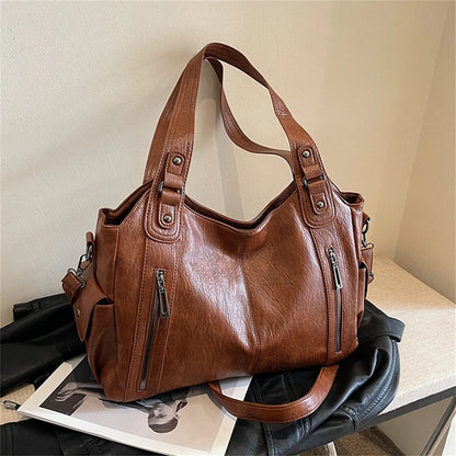 PU Leather Shoulder Bag With Soft Interior For Women - Smarsty