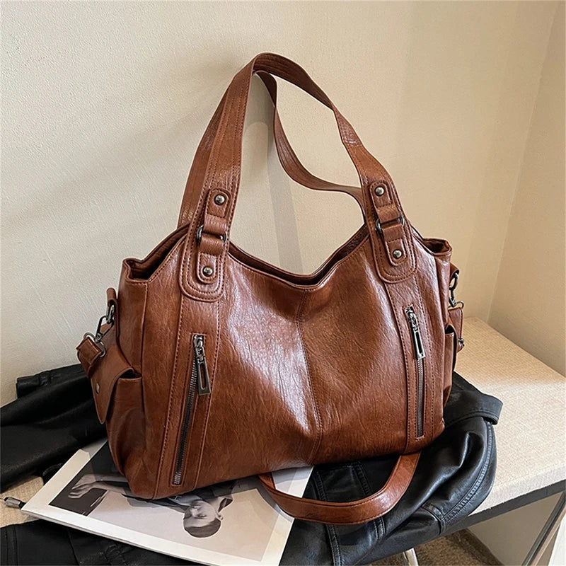 PU Leather Shoulder Bag With Soft Interior For Women - Smarsty