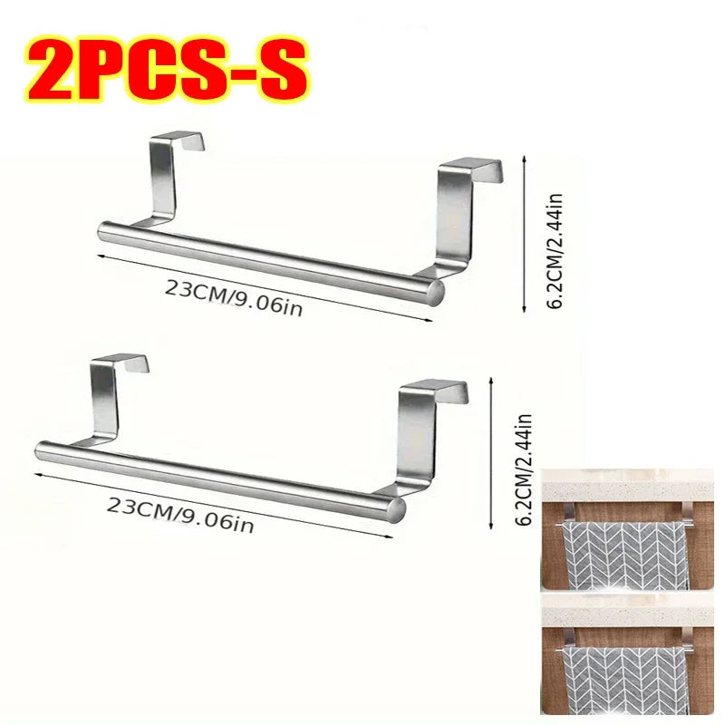 Over Door Stainless Steel Towel Rack for Kitchens - Smarsty