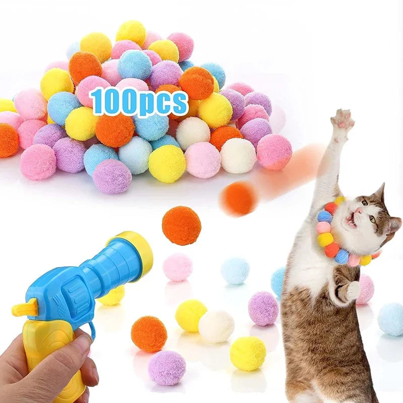 Interactive Cat Toy Launching Mini Shooting Gun Game - Smarsty