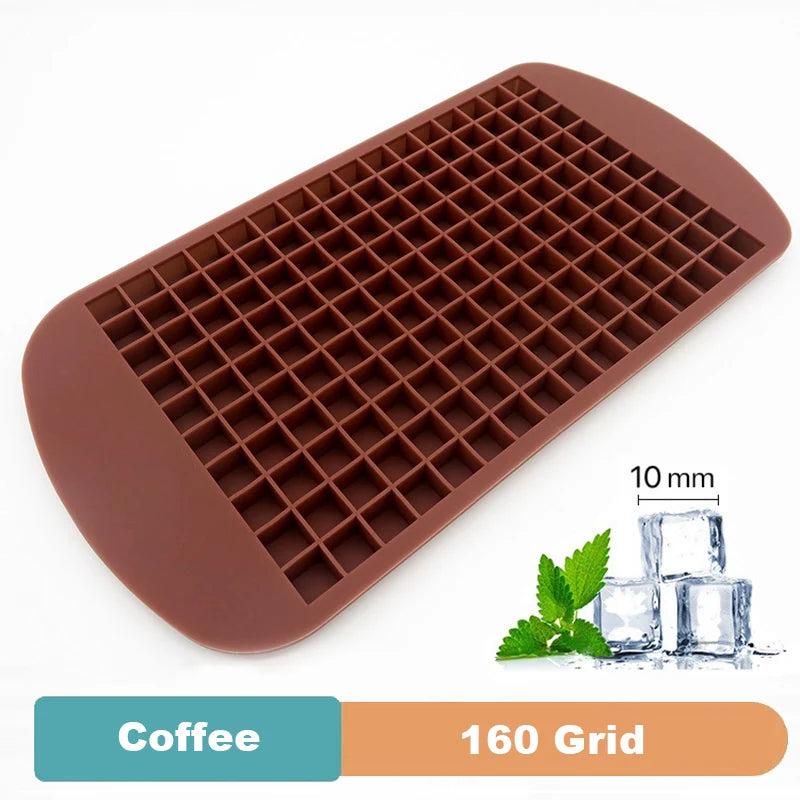 4/6/8/15/160 Grid Big Ice Tray Mold Giant Jumbo Large Food Grade Silicone Ice Cube Square Tray Mold DIY Ice Maker Ice Cube Tray - Smarsty