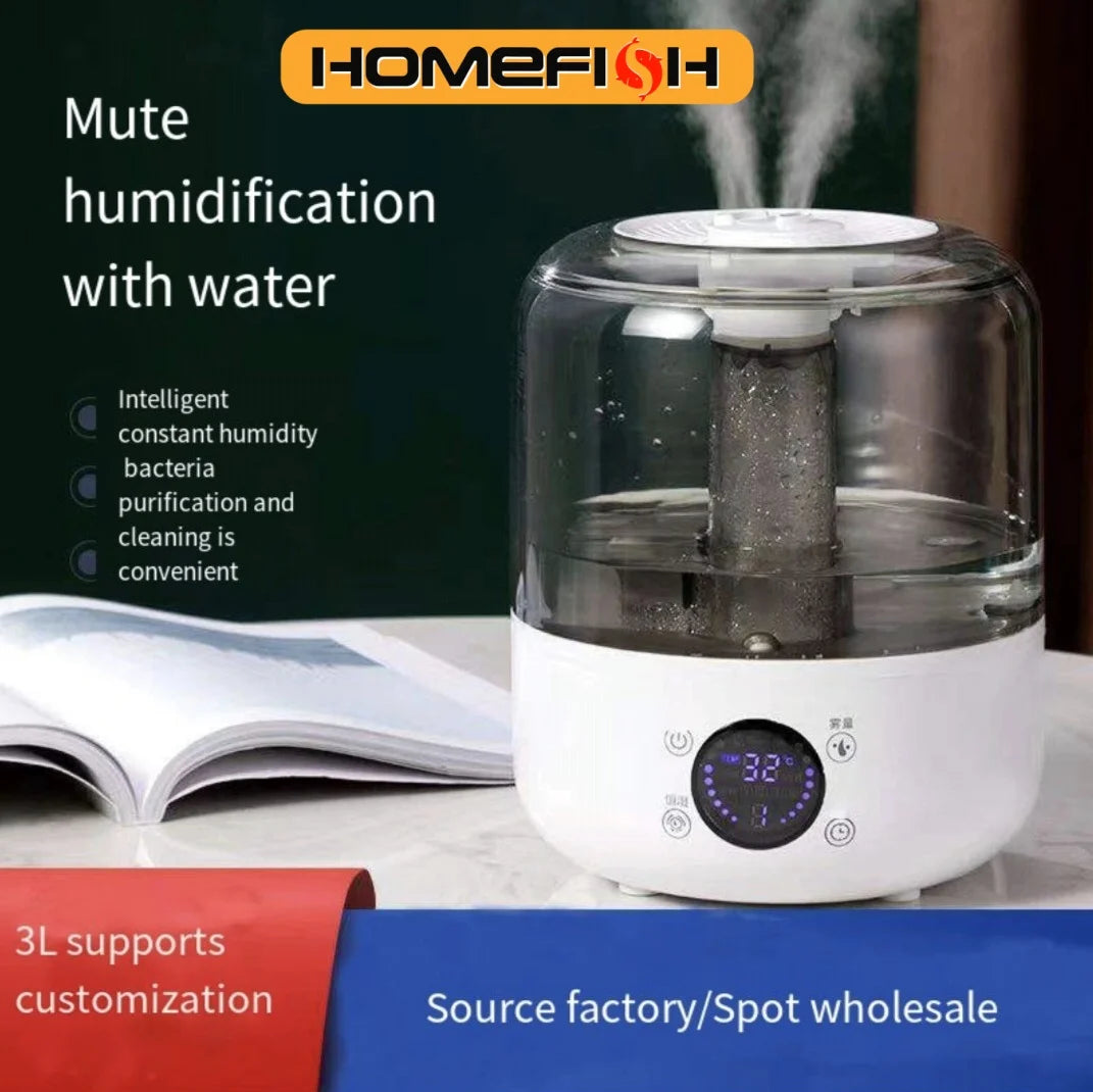 Large Capacity Silent Air Humidifier with Remote Control - Smarsty
