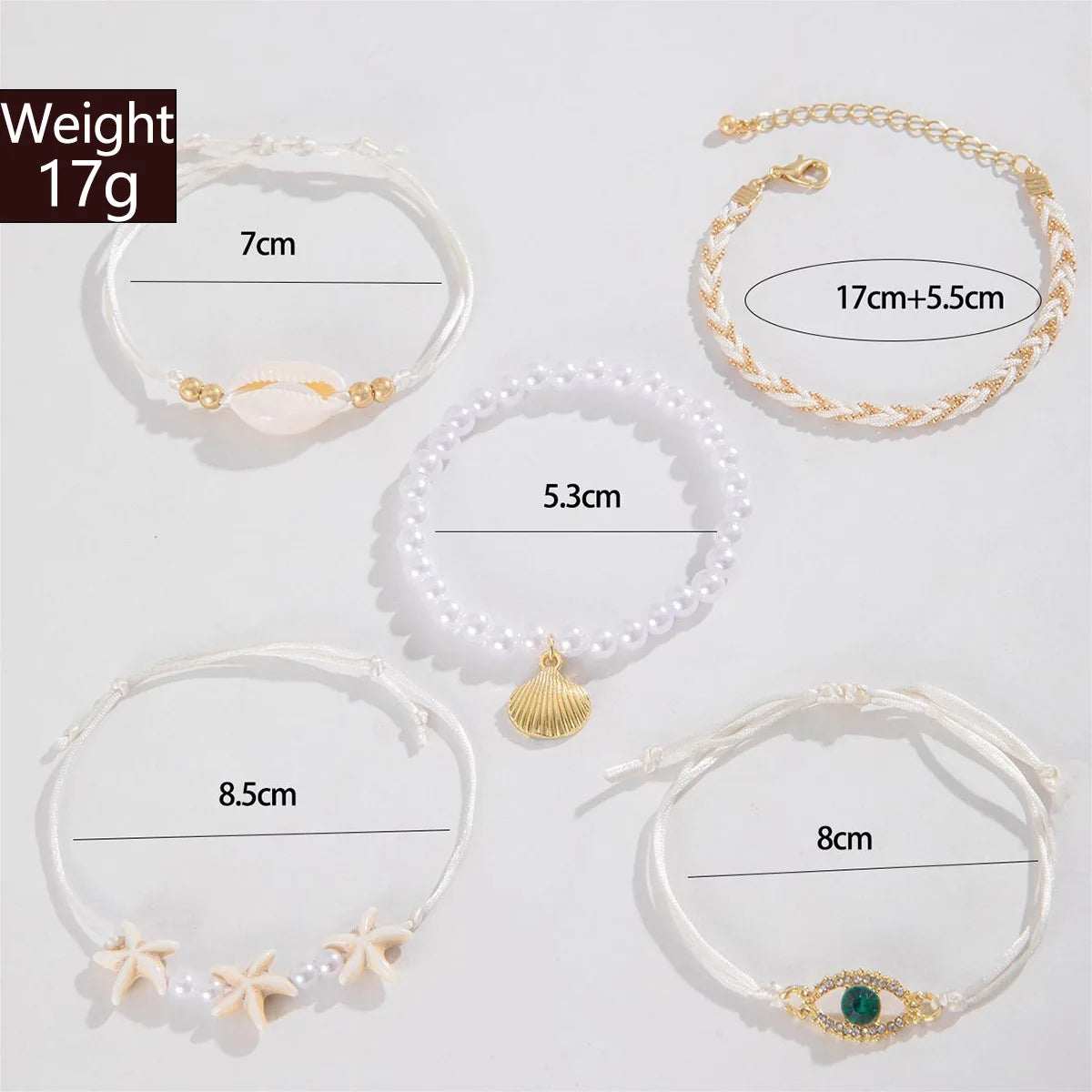 Bohemian Imitation Pearl Bracelets Set for Women - Smarsty