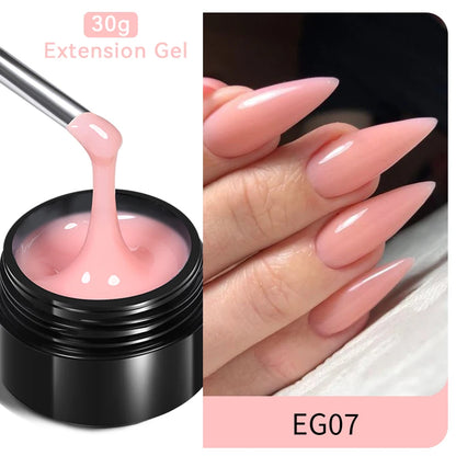 Born Pretty 30ml Milky White Nail Extension Gel - Smarsty